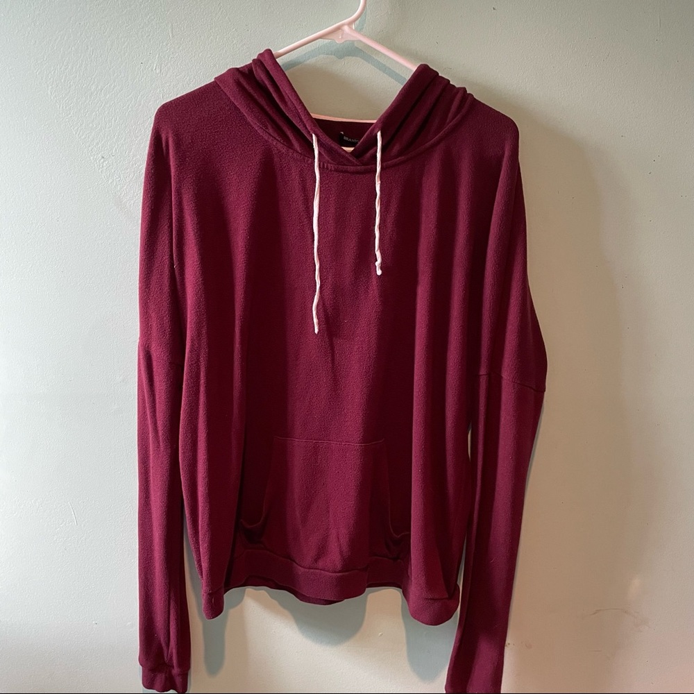 BRANDY MELVILLE maroon light weight sweatshirt
